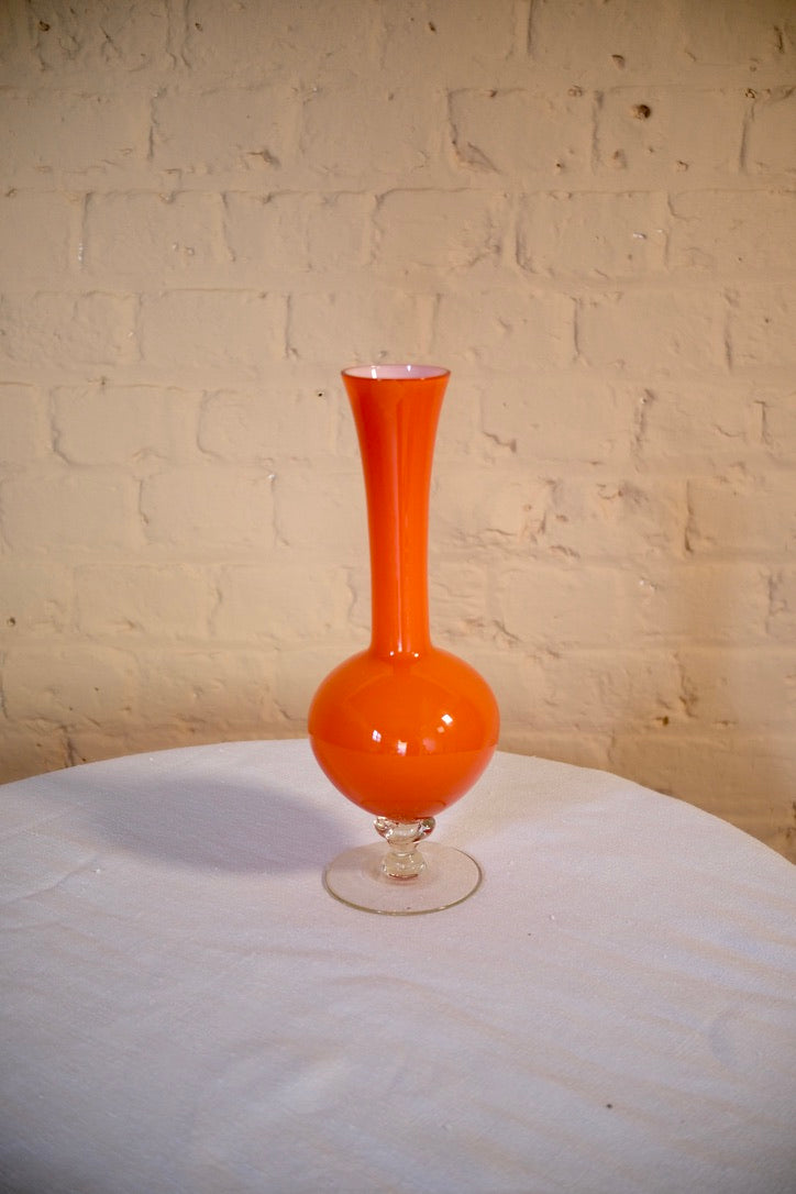 SWEDISH ORANGE ART GLASS - Sophie Alliott | Artist in London | Framed Form & Sculptures