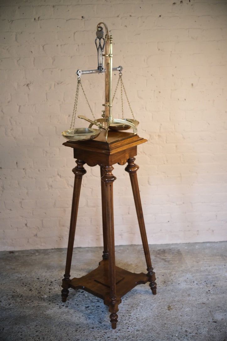 BRASS COPPER & CHROME COIN BALANCE SCALES - Sophie Alliott | Artist in London | Framed Form & Sculptures