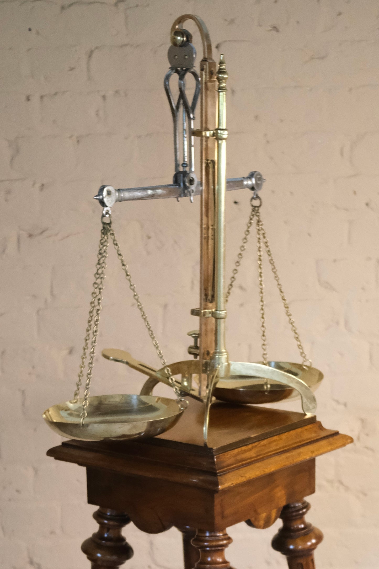 BRASS COPPER & CHROME COIN BALANCE SCALES - Sophie Alliott | Artist in London | Framed Form & Sculptures