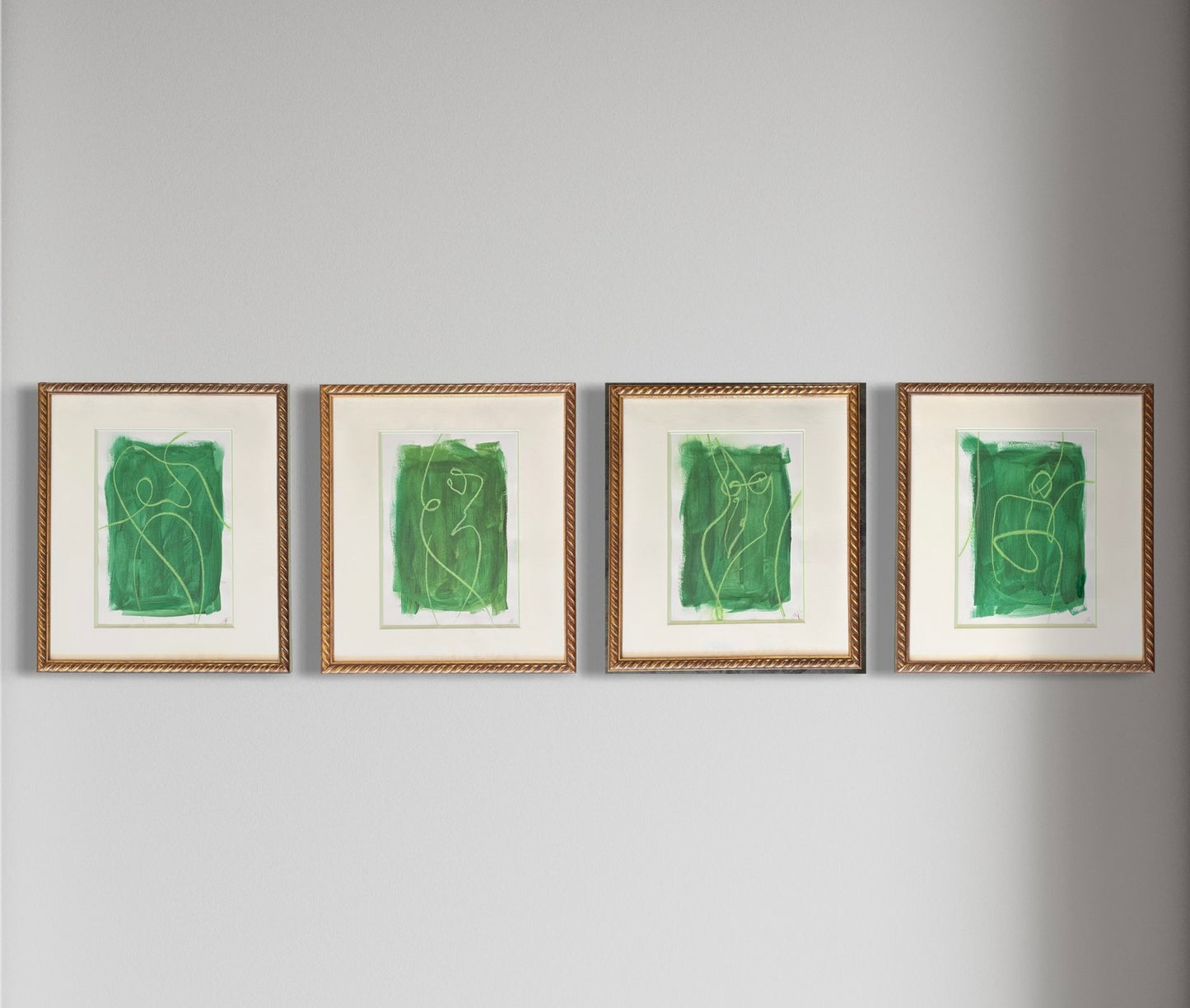 FIGURES IN THE GREEN - Sophie Alliott | Artist in London | Framed Form & Sculptures