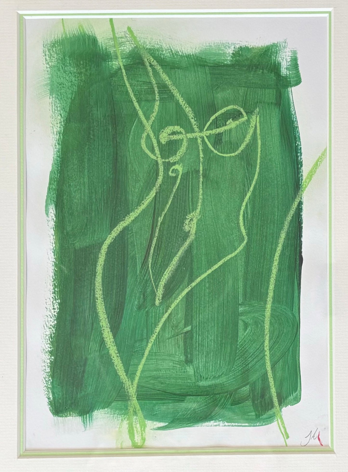 FIGURES IN THE GREEN - Sophie Alliott | Artist in London | Framed Form & Sculptures