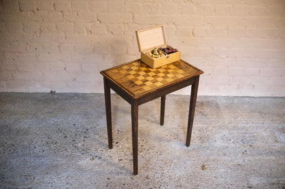 ROSEWOOD & SATINWOOD CHESS TABLE - Sophie Alliott | Artist in London | Framed Form & Sculptures