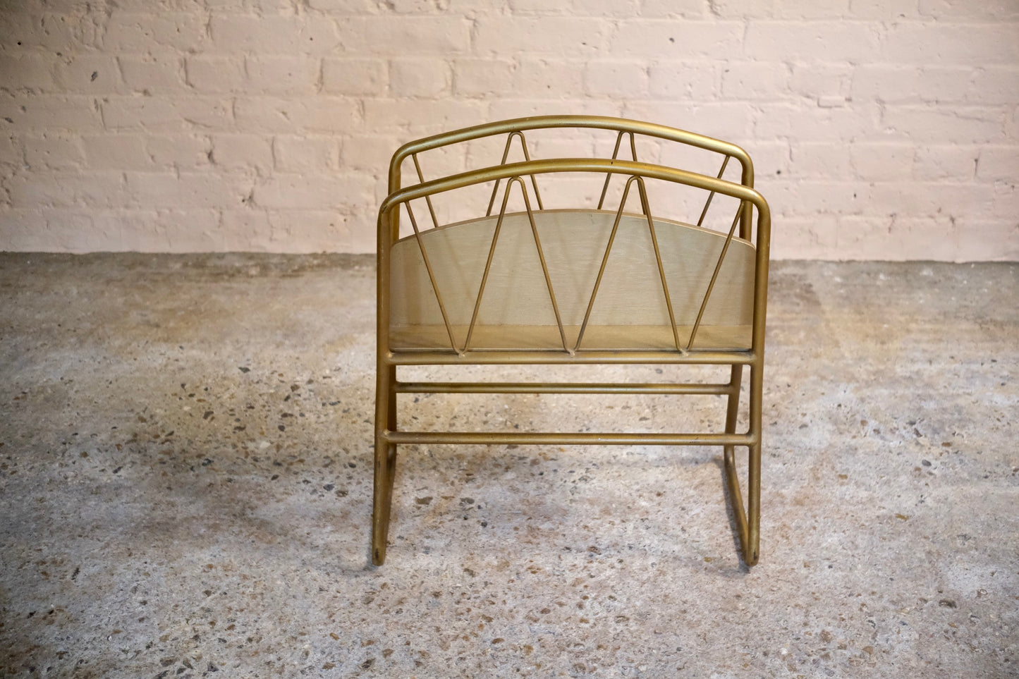 BRUSHED METAL MAGAZINE RACK - Sophie Alliott | Artist in London | Framed Form & Sculptures