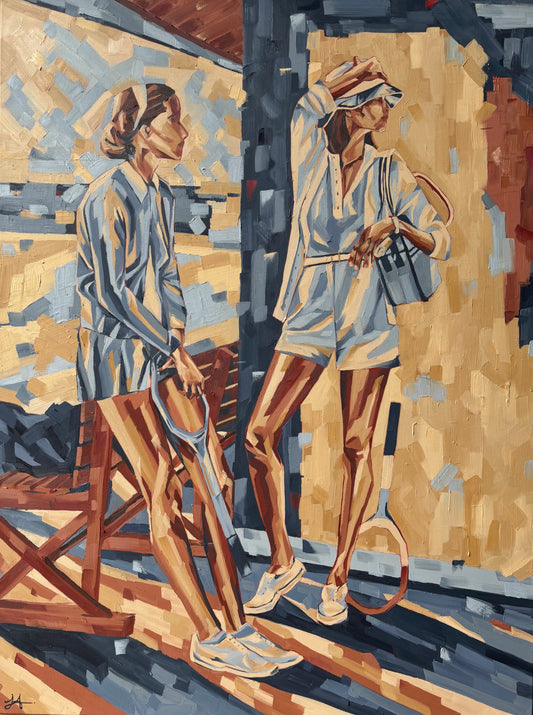 Courtside Reflections - Sophie Alliott | Artist in London | Framed Form & Sculptures