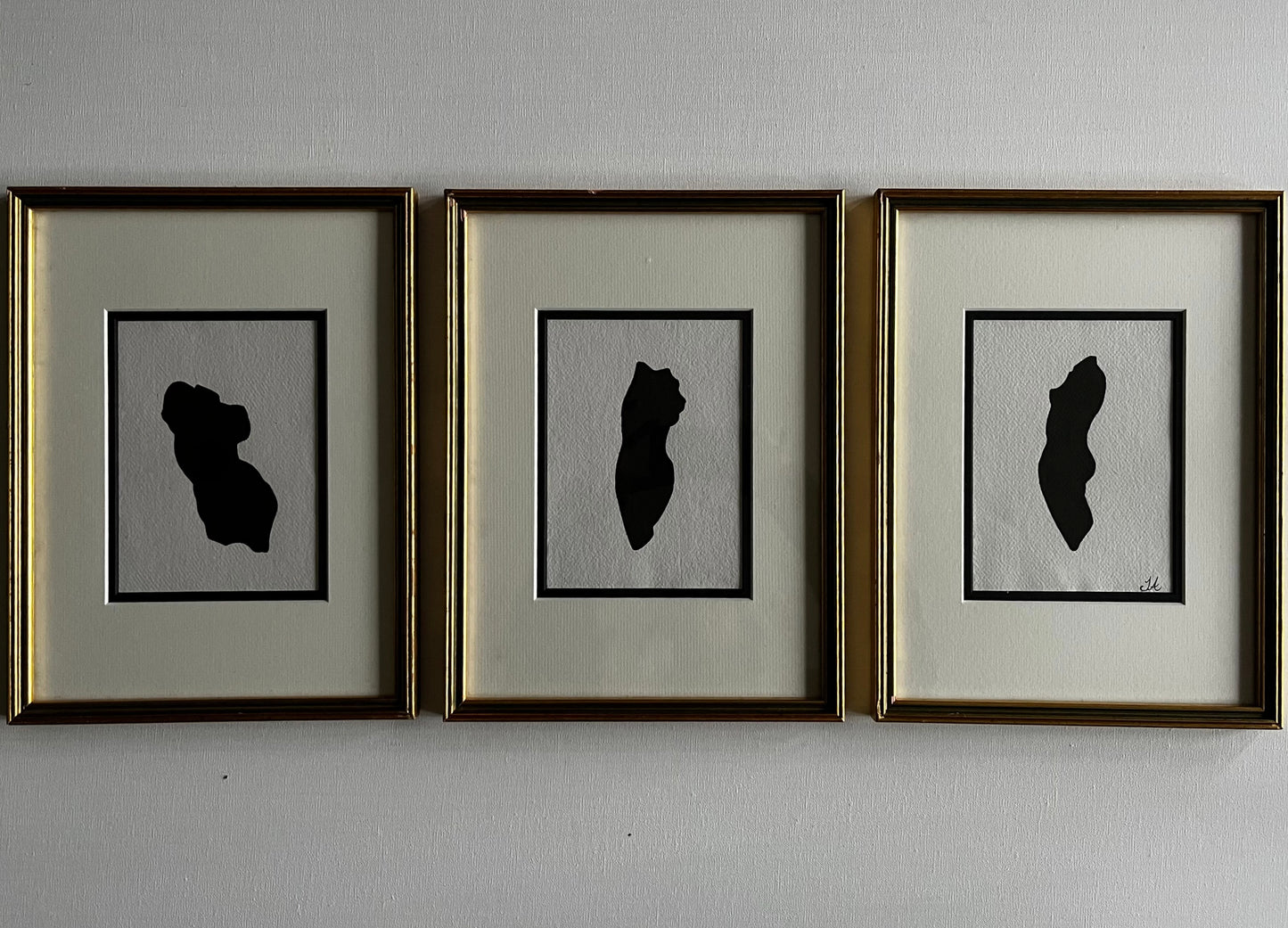 Three Silhouettes - Sophie Alliott | Artist in London | Framed Form & Sculptures