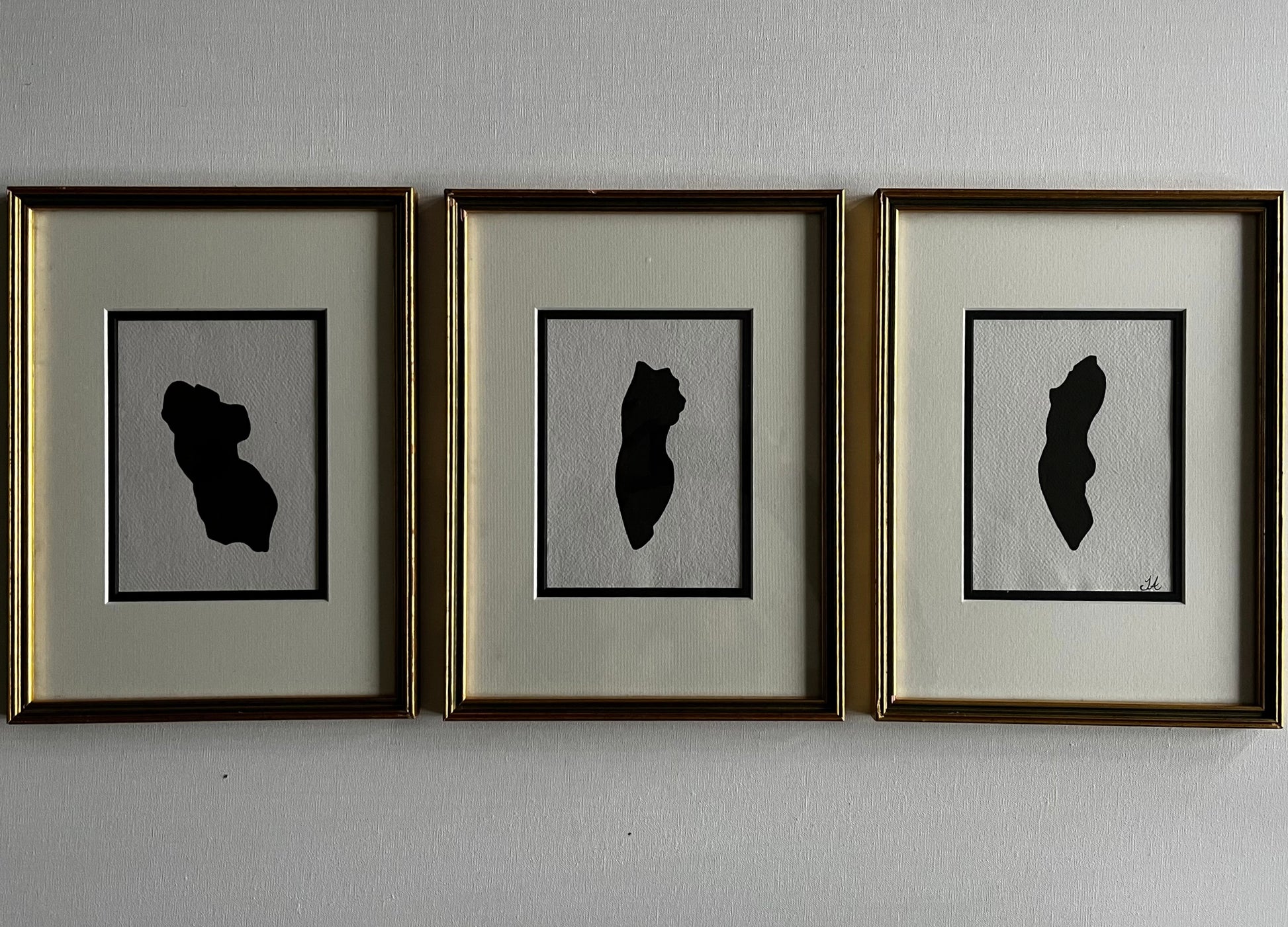 Three Silhouettes - Sophie Alliott | Artist in London | Framed Form & Sculptures