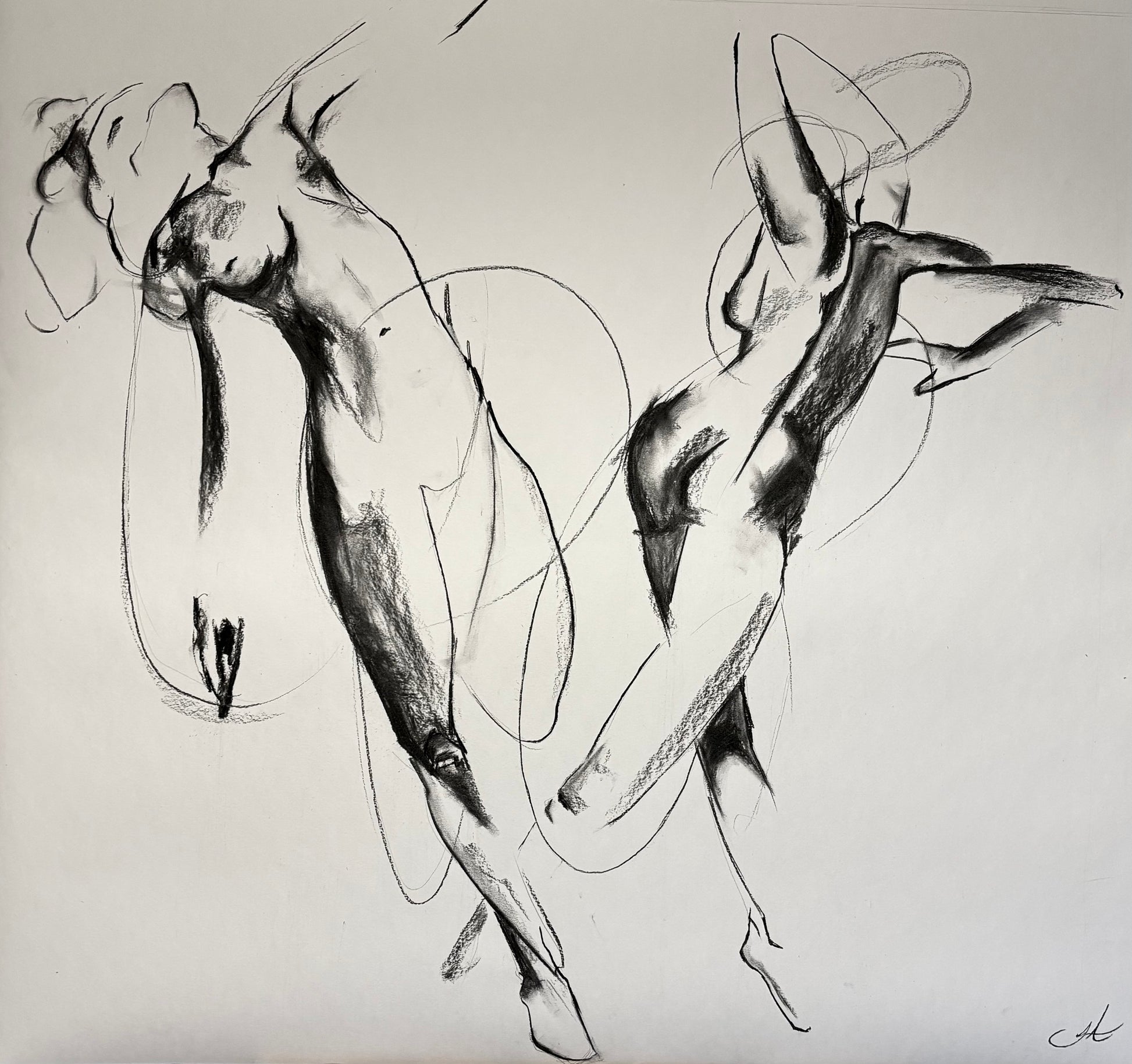 Dancers 2 - Sophie Alliott | Artist in London | Framed Form & Sculptures