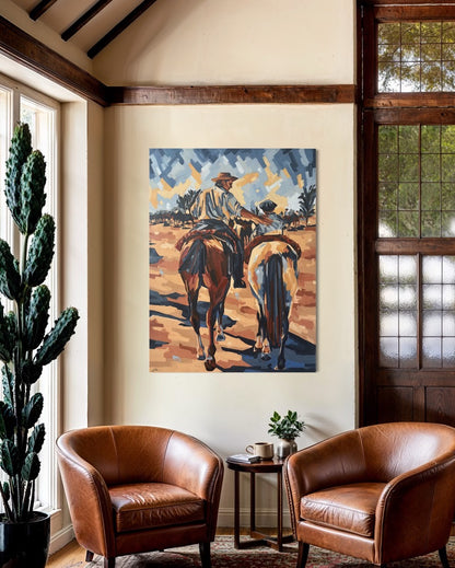 Gauchos: Father and Son, Argentina - Sophie Alliott | Artist in London | Framed Form & Sculptures