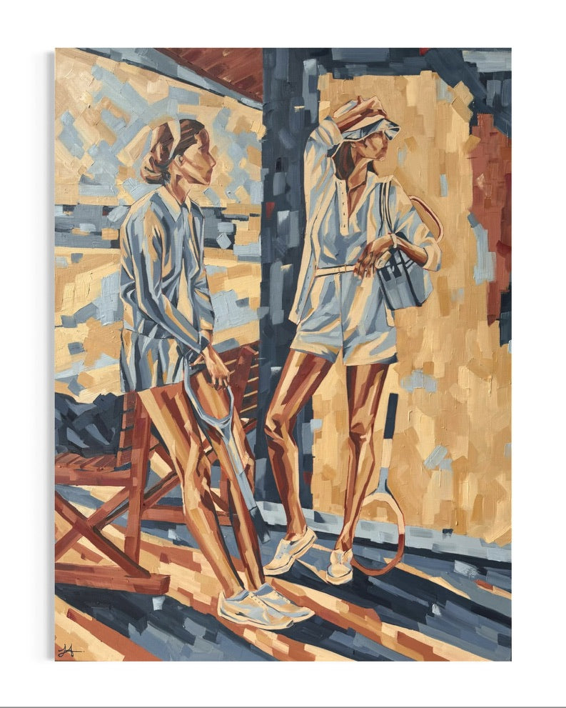 Courtside Reflections - Sophie Alliott | Artist in London | Framed Form & Sculptures