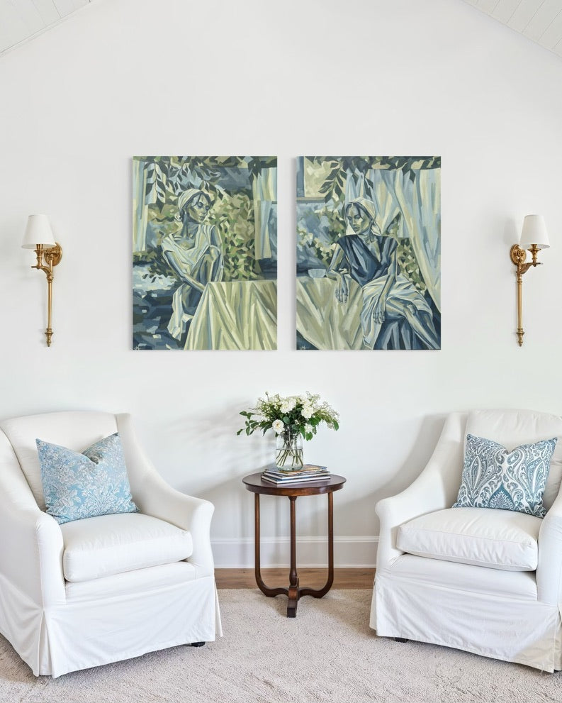 TAVERNA MORNING 2 - Sophie Alliott | Artist in London | Framed Form & Sculptures