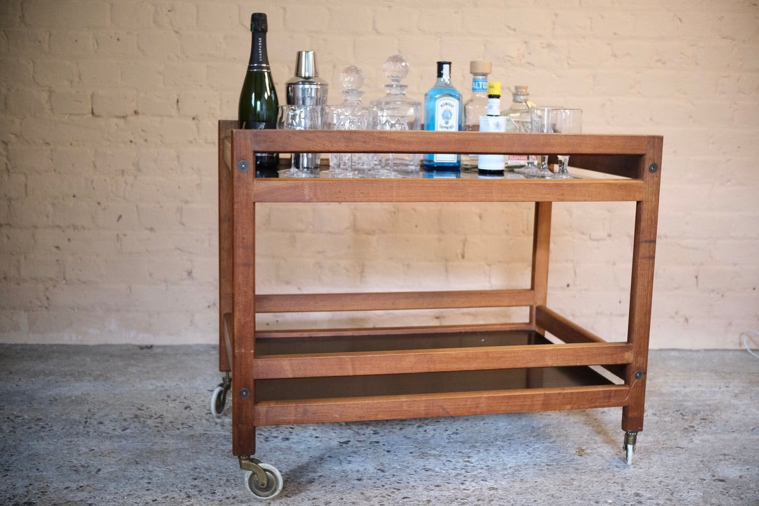 TWO TIER DRINKS TROLLY - Sophie Alliott | Artist in London | Framed Form & Sculptures