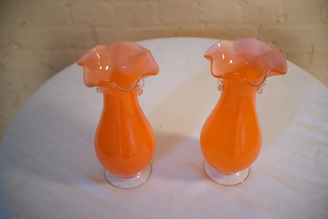 A PAIR OF MID CENTURY ART GLASSES - Sophie Alliott | Artist in London | Framed Form & Sculptures