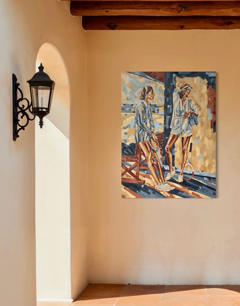 Courtside Reflections - Sophie Alliott | Artist in London | Framed Form & Sculptures