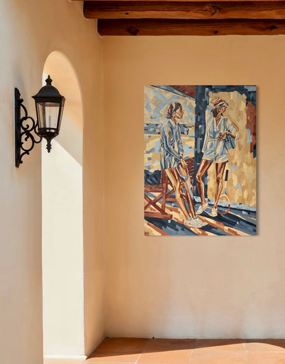 Courtside Reflections - Sophie Alliott | Artist in London | Framed Form & Sculptures