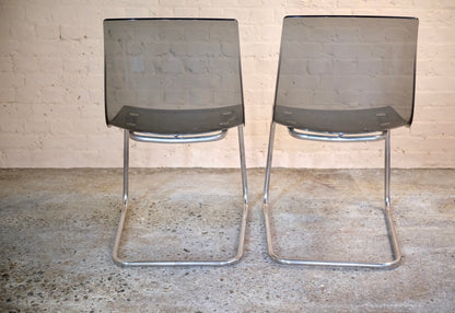 PAIR OF RETRO PERSPEX CHAIRS - Sophie Alliott | Artist in London | Framed Form & Sculptures