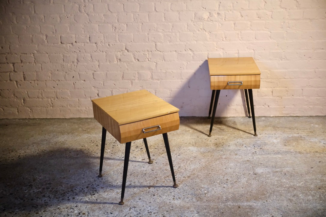 A PAIR OF MEREDEW HIGH GLOSS SIDE TABLES - Sophie Alliott | Artist in London | Framed Form & Sculptures