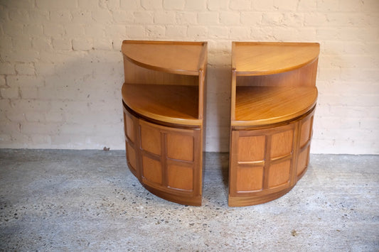 MID CENTURY NATHAN CORNER CUPBOARDS - Sophie Alliott | Artist in London | Framed Form & Sculptures