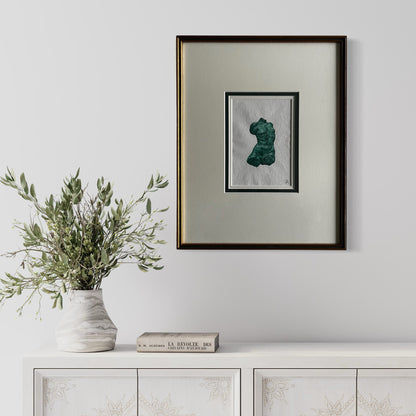 Classical Torso (Green) - Sophie Alliott | Artist in London | Framed Form & Sculptures