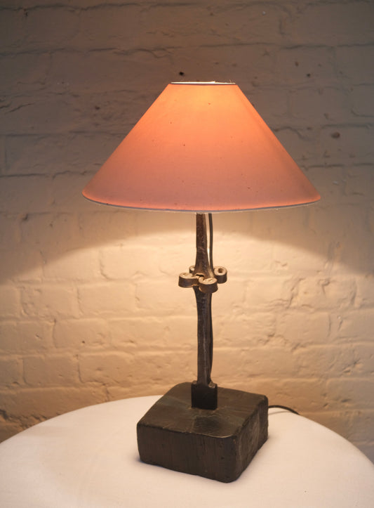 1960'S WROUGHT IRON LAMP - Sophie Alliott | Artist in London | Framed Form & Sculptures