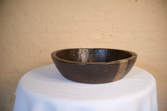 VINTAGE CHINESE WOODEN BOWL - Sophie Alliott | Artist in London | Framed Form & Sculptures