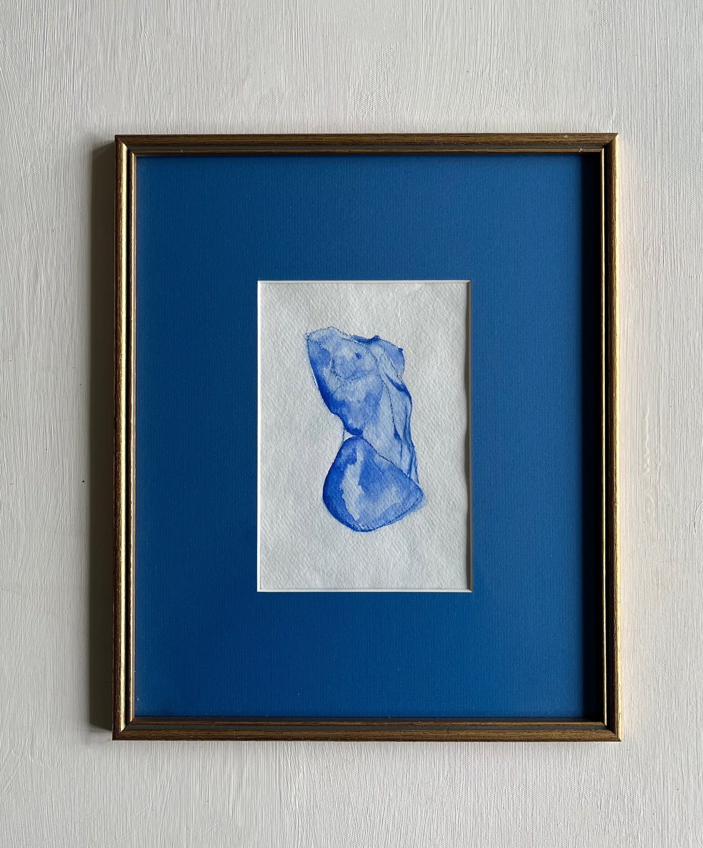 Blue Nude - Sophie Alliott | Artist in London | Framed Form & Sculptures