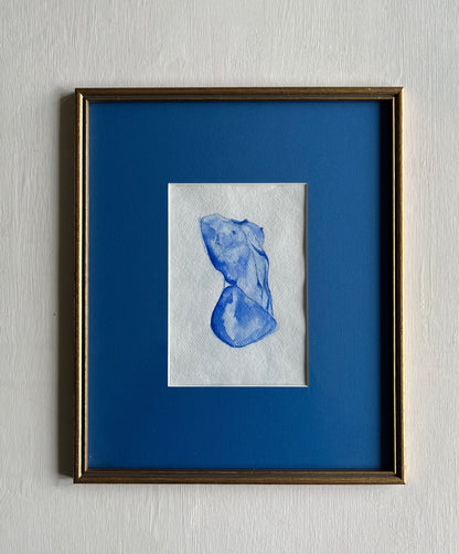 Blue Nude - Sophie Alliott | Artist in London | Framed Form & Sculptures