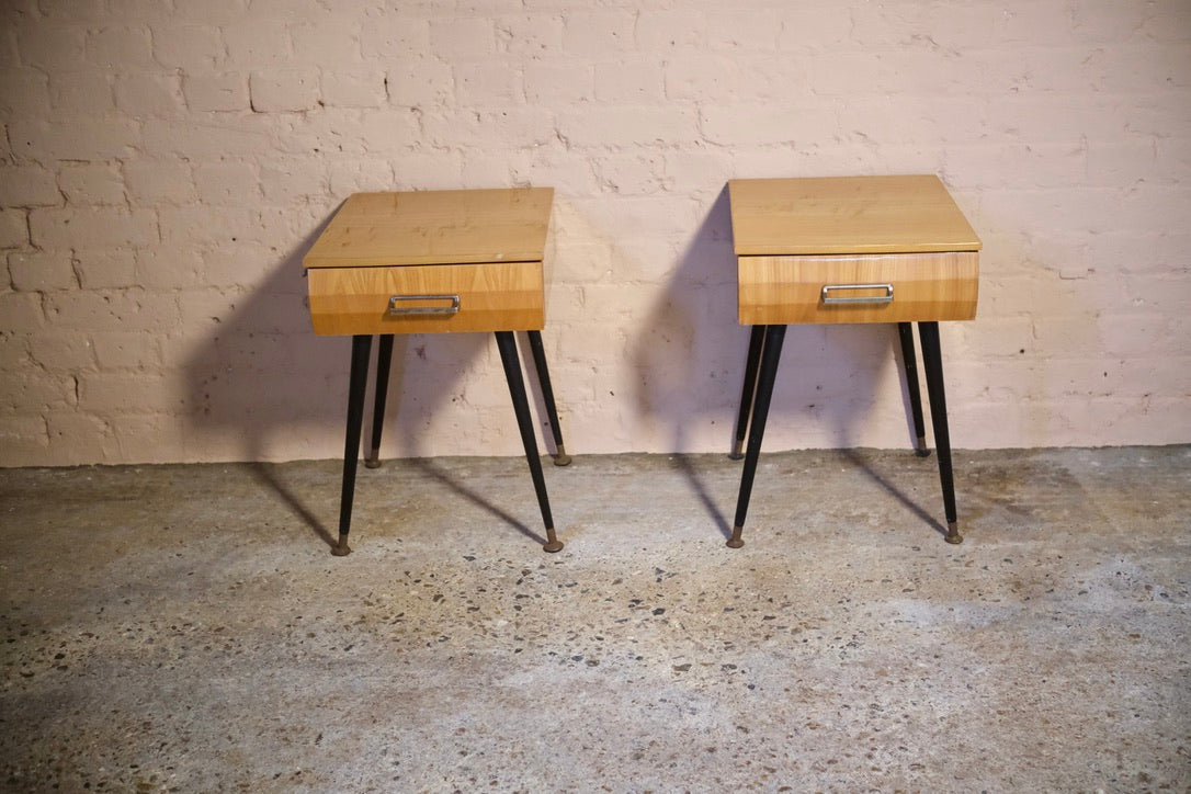 A PAIR OF MEREDEW HIGH GLOSS SIDE TABLES - Sophie Alliott | Artist in London | Framed Form & Sculptures