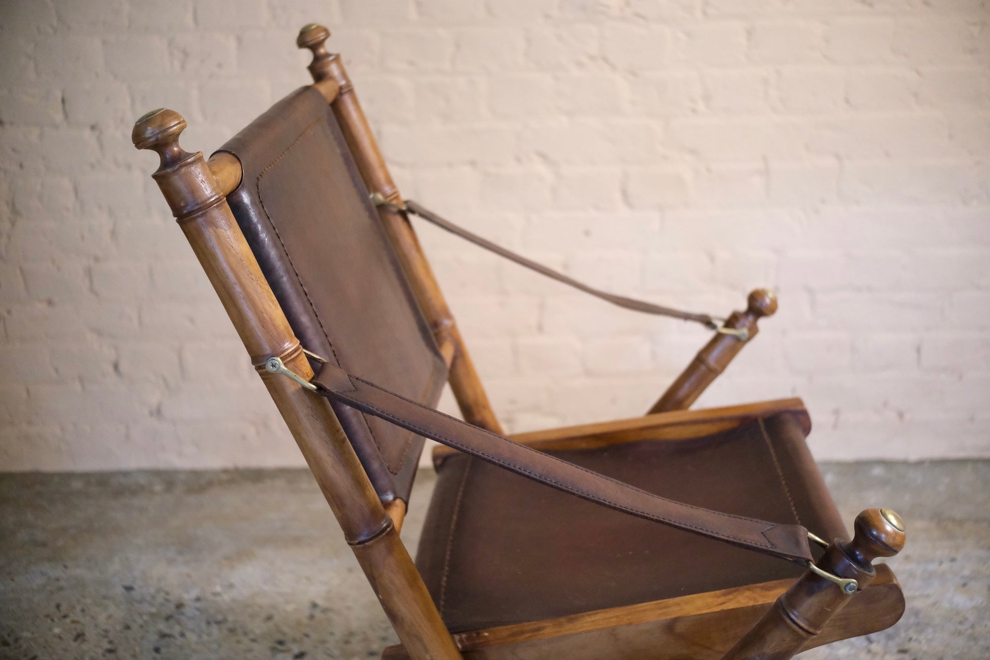 PAIR OF BAMBOO FOLDING CAMPAIGN CHAIRS - Sophie Alliott | Artist in London | Framed Form & Sculptures