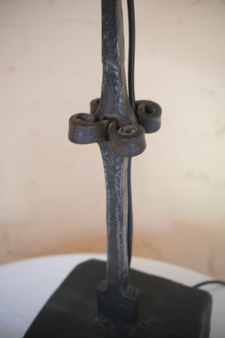 1960'S WROUGHT IRON LAMP - Sophie Alliott | Artist in London | Framed Form & Sculptures