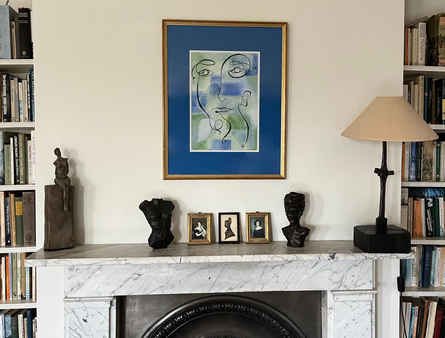 Four Lines in Blue and Green - Sophie Alliott | Artist in London | Framed Form & Sculptures