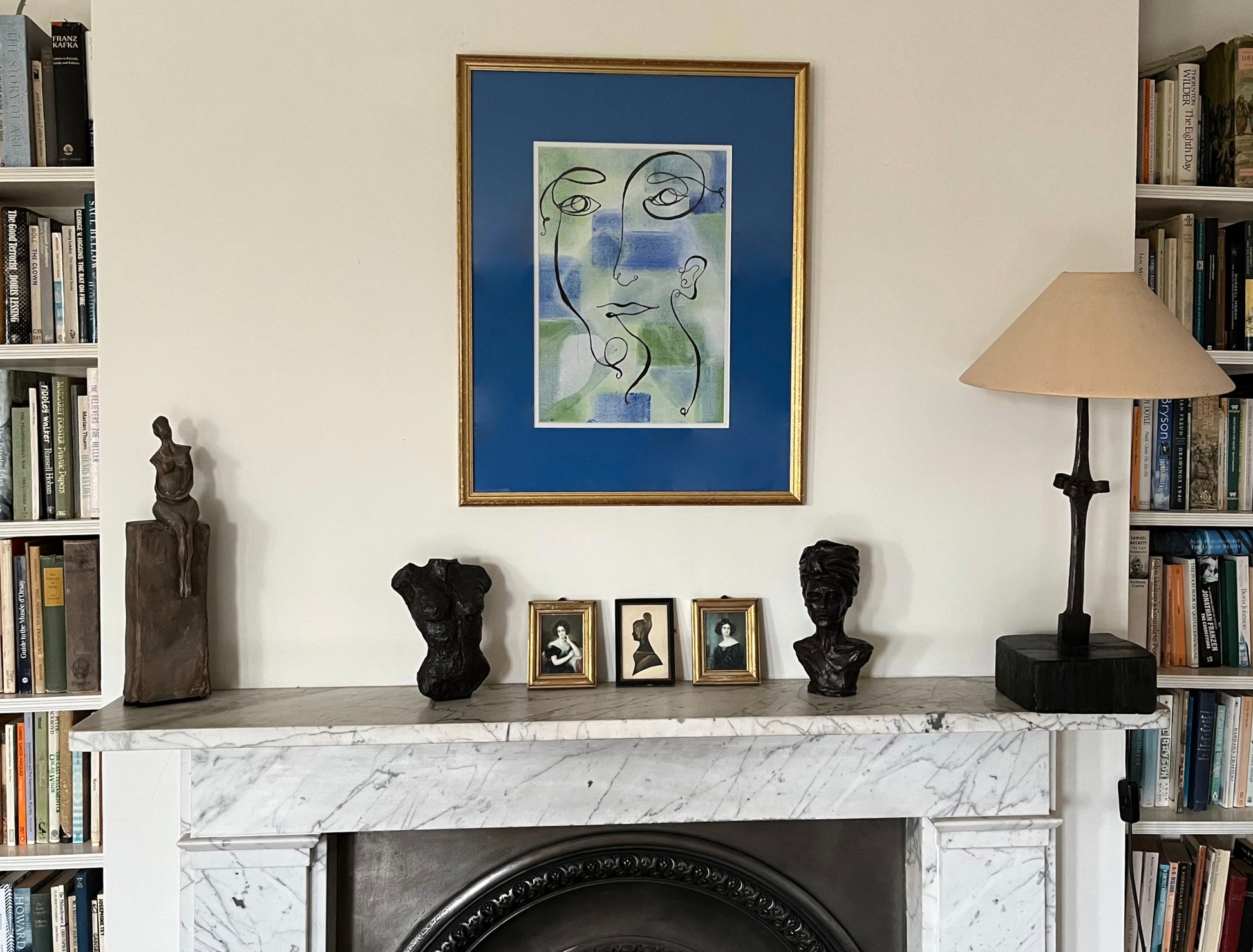 Four Lines in Blue and Green - Sophie Alliott | Artist in London | Framed Form & Sculptures