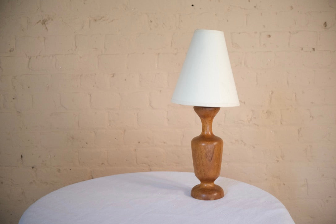 VINTAGE WOODEN TABLE LAMP - Sophie Alliott | Artist in London | Framed Form & Sculptures