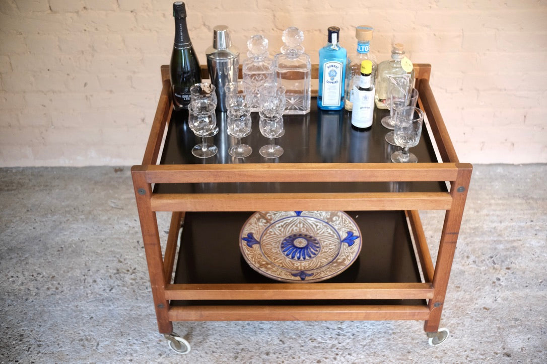 TWO TIER DRINKS TROLLY - Sophie Alliott | Artist in London | Framed Form & Sculptures