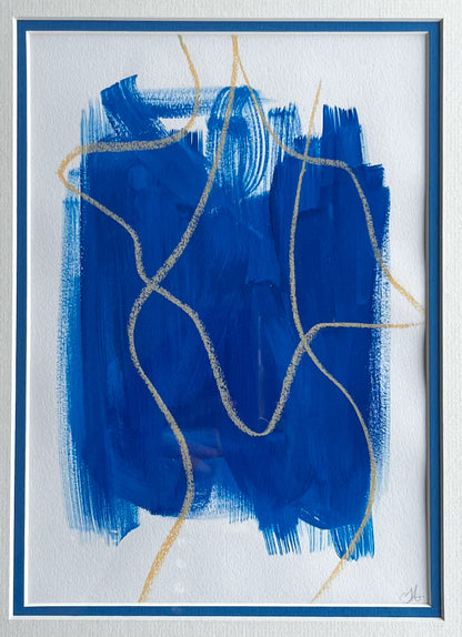 Figures in the Blue: set 2 - Sophie Alliott | Artist in London | Framed Form & Sculptures