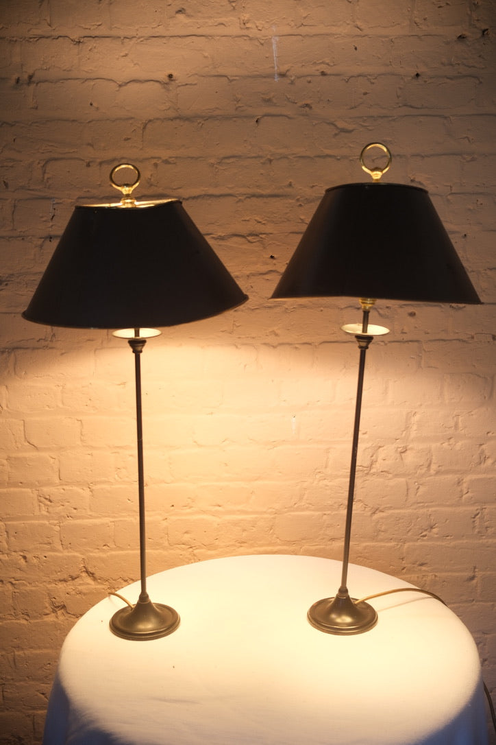 BRASS & IRON TABLE LAMPS - Sophie Alliott | Artist in London | Framed Form & Sculptures