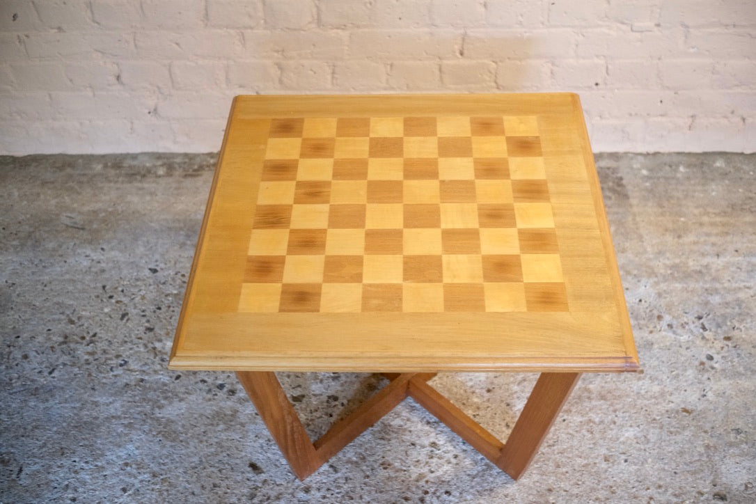 MID CENTURY CHESS TABLE - Sophie Alliott | Artist in London | Framed Form & Sculptures